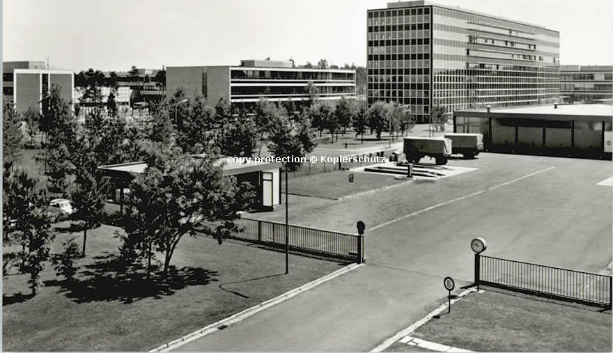 ERLANGEN Bayern Siemens Forschungszentrum ungelaufen ca. 1965
