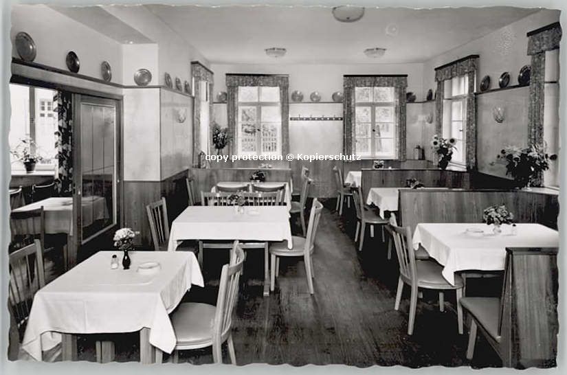 Egloffstein Hotel zur Post ungelaufen ca. 1955