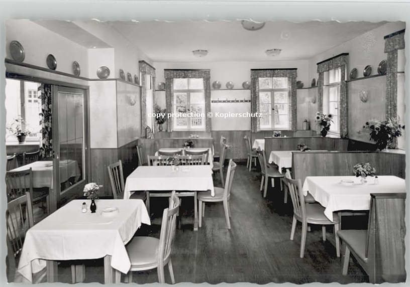 Egloffstein Hotel zur Post ungelaufen ca. 1955