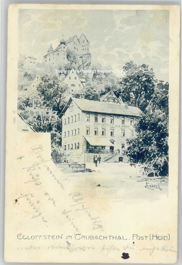 Egloffstein Gasthaus zur Post KünstlerE. Lorsch x 1