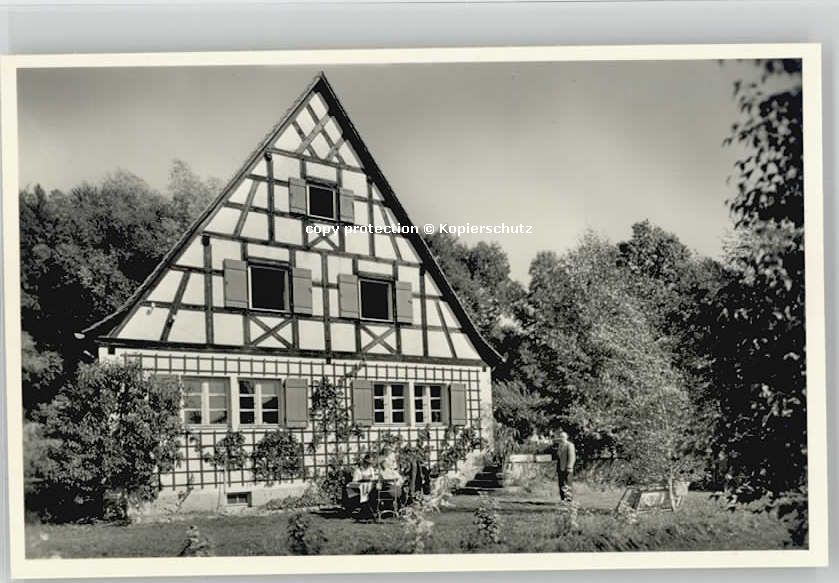 Egloffstein Cafe Fritz Heid ungelaufen ca. 1955