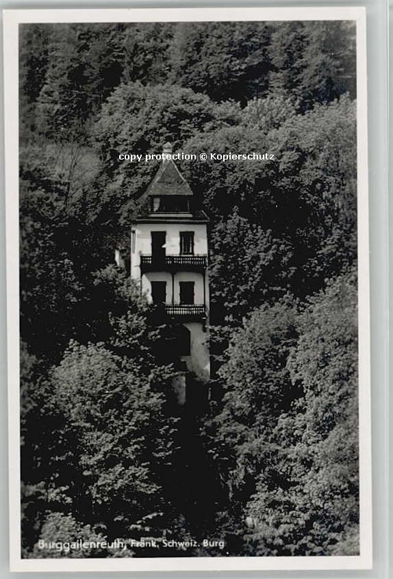 Burggaillenreuth Oberfranken Burg ungelaufen ca. 1955