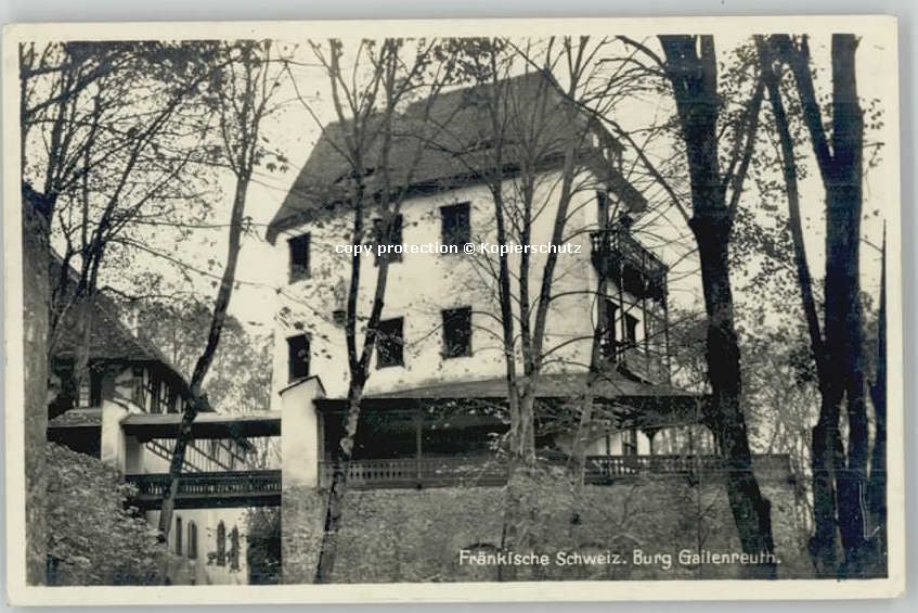 Burggaillenreuth Oberfranken Burg Gailenreuth