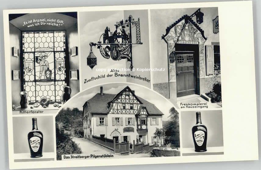Streitberg Oberfranken Pilgerstüblein ungelaufen ca. 1955
