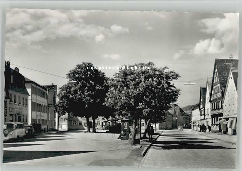 Ebermannstadt Marktplatz ungelaufen ca. 1955