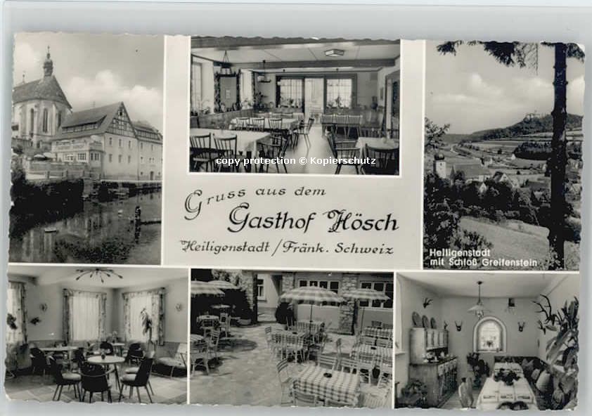 Heiligenstadt Oberfranken Gasthof Hösch x 1959