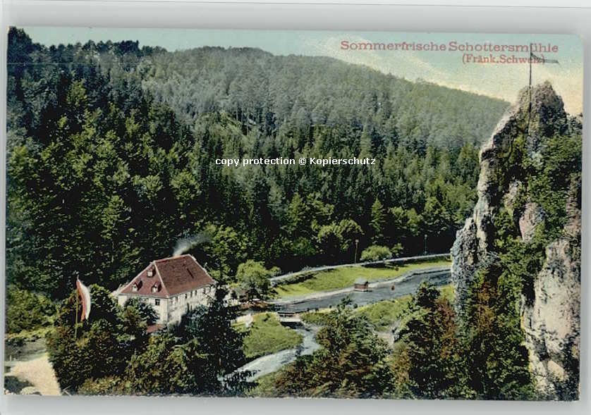 Wiesenttal Schottersmühle ungelaufen ca. 1910