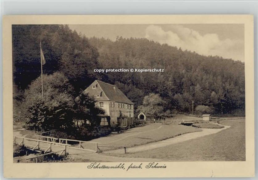 Wiesenttal Schottersmühle ungelaufen ca. 1920