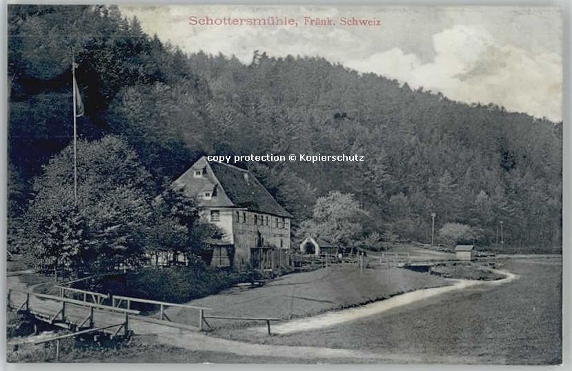 Wiesenttal Schottersmühle ungelaufen ca. 1910