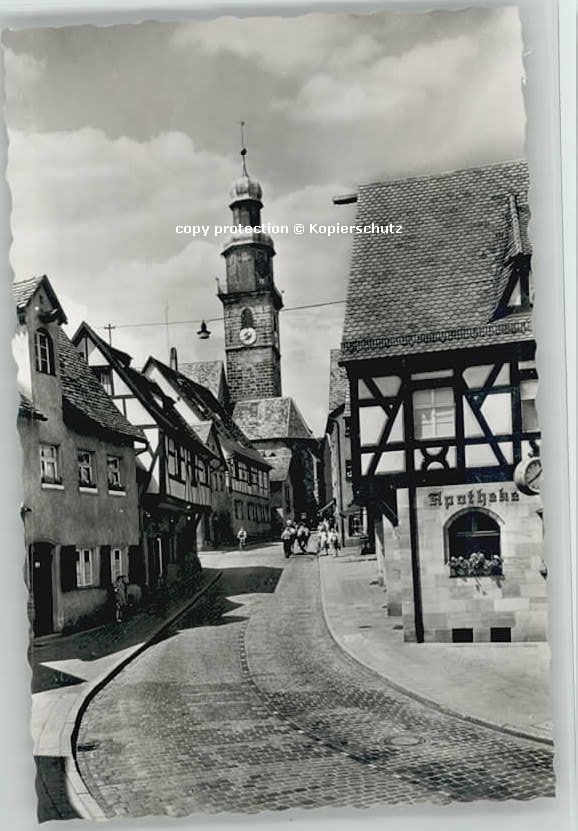 Lauf Pegnitz Johannisstrasse ungelaufen ca. 1955