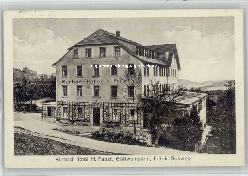 Goessweinstein urbad Hotel H. Faust x 1930