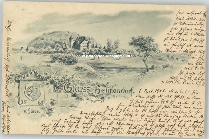 Erlangen [Stempelabschlag] Heimendorf  x 1902