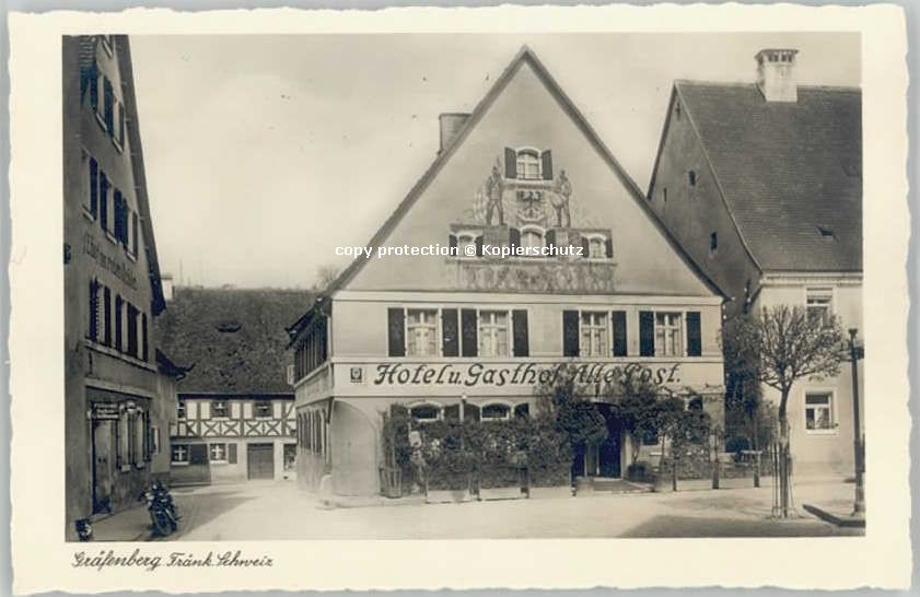 Graefenberg Oberfranken otel Post * 1940