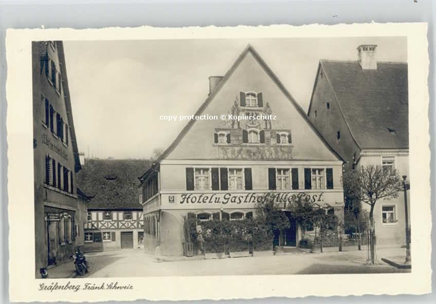 Graefenberg Oberfranken otel Post * 1940