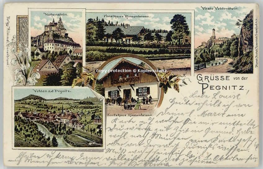 Pegnitz Veldenstein Hohenstein Forsthaus Rinnen
