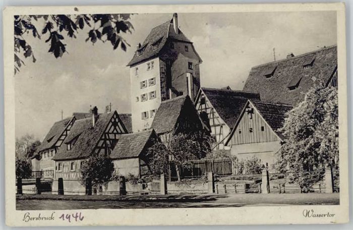Hersbruck Bayern Wassertor x 1946