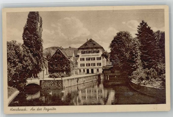 Hersbruck Bayern Kunstmuehle Pegnitz x 1950