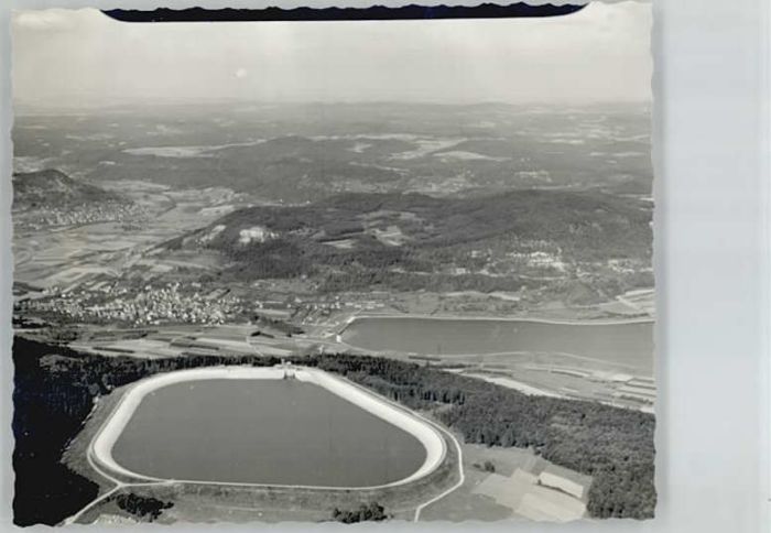 Happurg Fliegeraufnahme Stausee * 1960