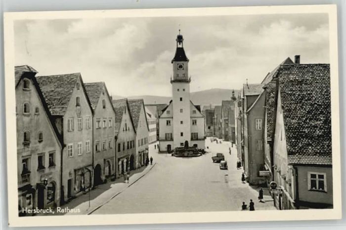 Hersbruck Bayern Rathaus x 1954