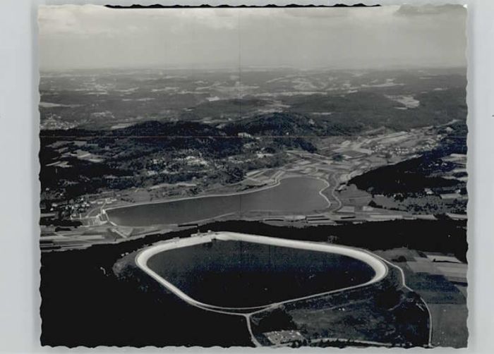 Happurg Fliegeraufnahme Stausee * 1960