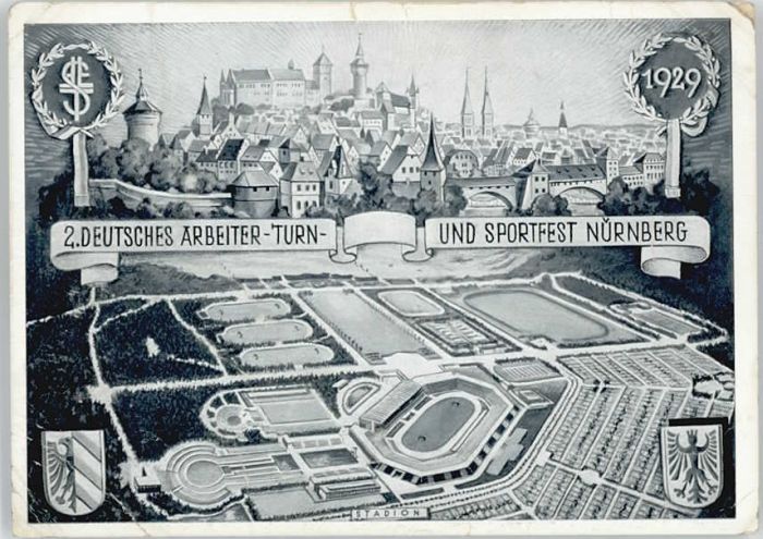 NueRNBERG  CITY Nuernberg Sportfest Turnfest * 1929