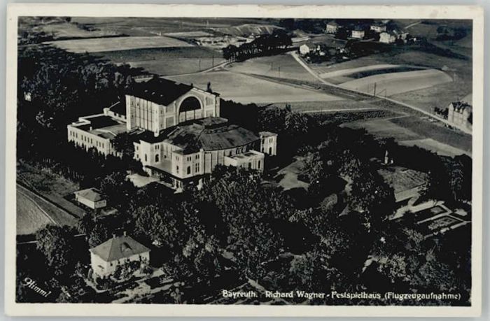 BAYREUTH Bayern Fliegeraufnahme Richard-Wagner-Festspielhaus