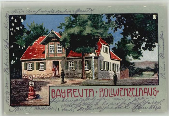 Bayreuth Rollwenzelhaus Künstlerkarte