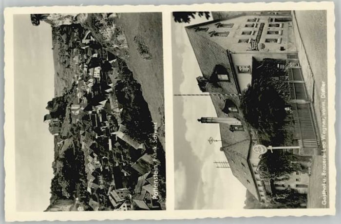 Pottenstein Oberfranken Pottenstein Gasthof Brauerei Leo Wagner