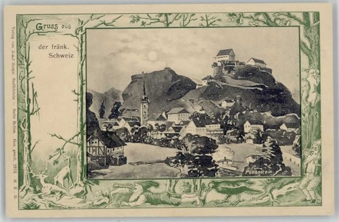 Pottenstein Oberfranken Pottenstein Zwerg Künstlerkarte