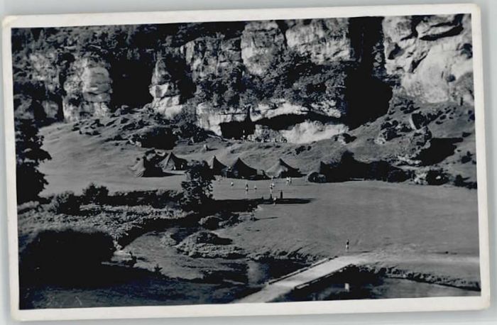 Pottenstein Oberfranken Pottenstein [handschriftlich] Zeltlager