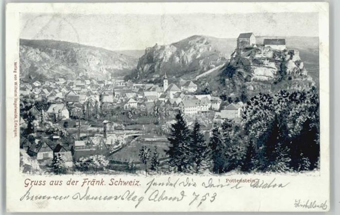 Pottenstein Oberfranken Pottenstein Künstlerkarte