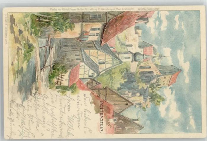 Pottenstein Oberfranken Pottenstein Künstlerkarte