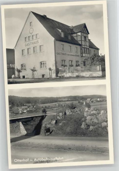 Ottenhof Plech Gasthaus zum grünen Kranz Autobahn