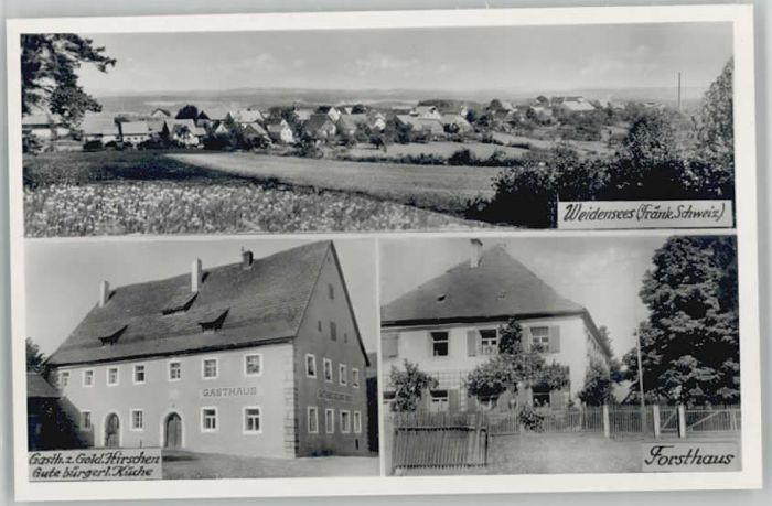 Weidensees Gasthaus zum Goldenen Hirschen Forsthau