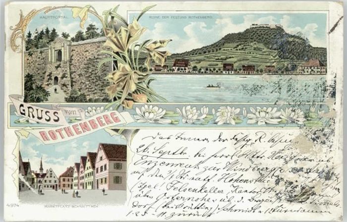 Schnaittach Marktplatz Ruine Rothenberg