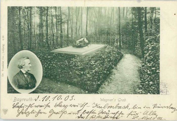 BAYREUTH Bayern Wagner Grab