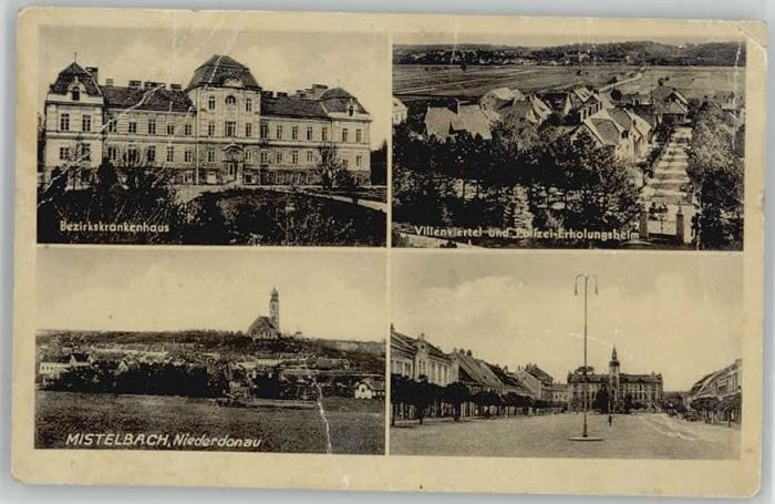 Mistelbach Niederoesterreich Krankenhaus Villenviertel Polizei-Erhol