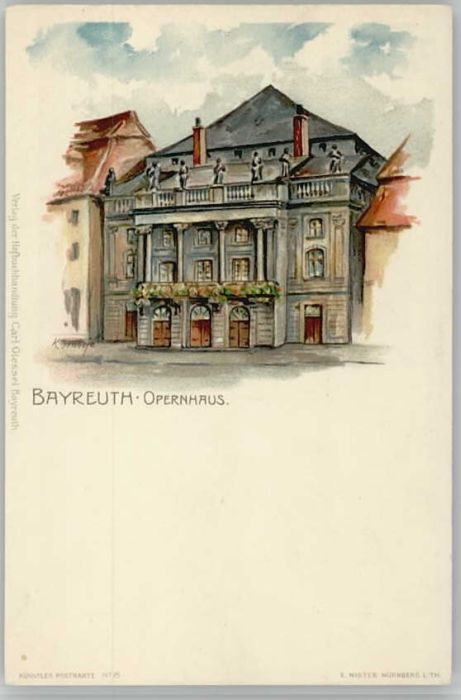 Bayreuth Opernhaus Künstlerkarte