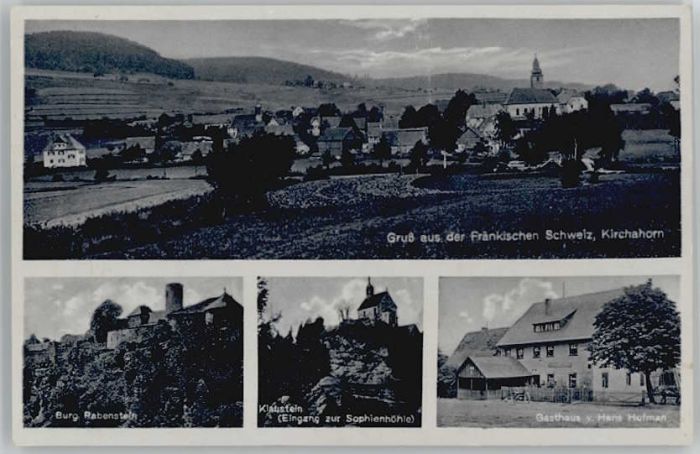 Kirchahorn Burg Rabenstein Klausstein Gasthaus Han