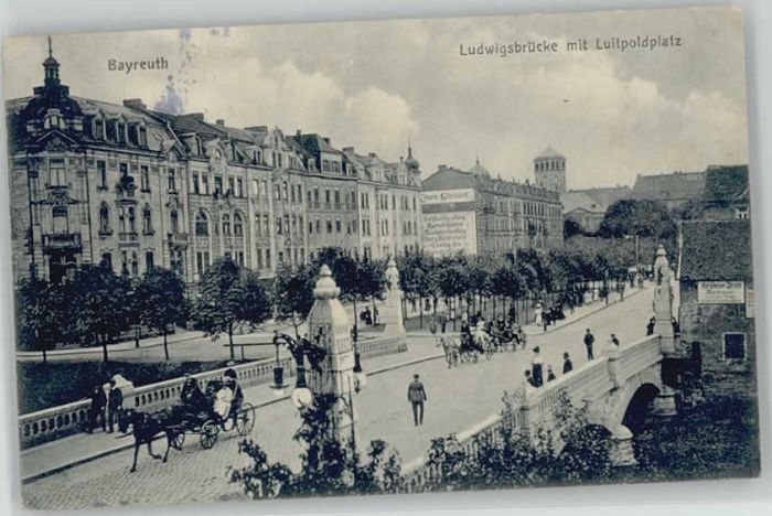 Bayreuth Ludwigsbrücke Luitpoldplatz