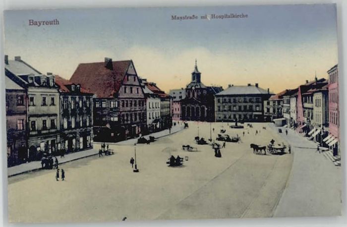 Bayreuth Maxstrasse Hospitalkirche