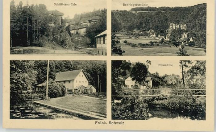 Behringersmuehle chüttersmühle Neumühle Stempfermühle *