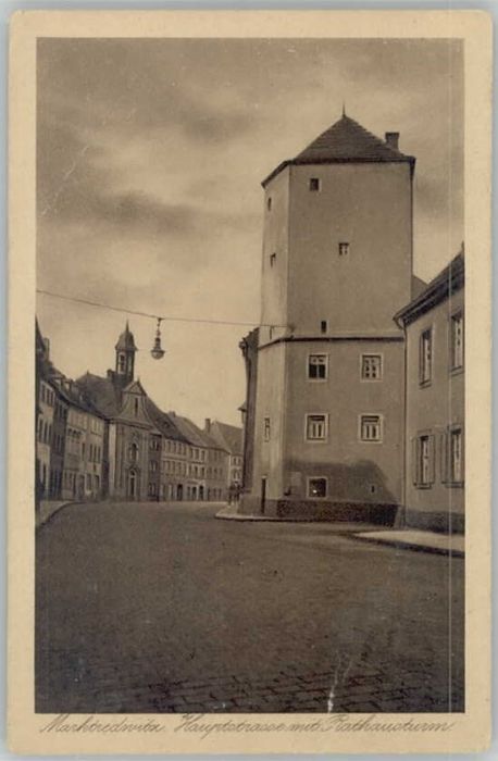 Marktredwitz Rathausturm Hauptstrasse * 1920