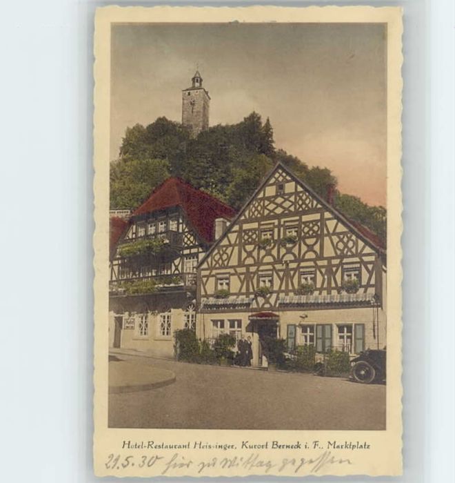 Bad Berneck Marktplatz Hotel Restaurant Heissinger