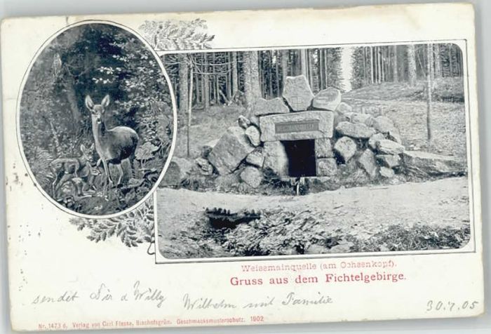 Bischofsgruen eissmainquelle Ochsenkopf x 1905