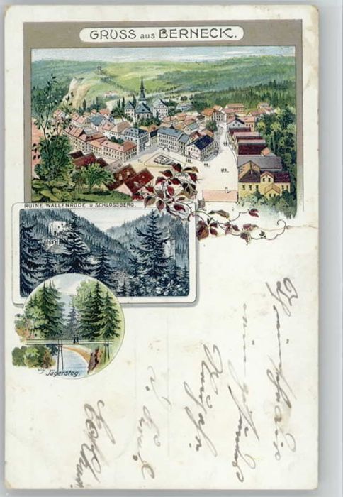 Bad Berneck Schlossberg Ruine Wallenrode Jägersteg