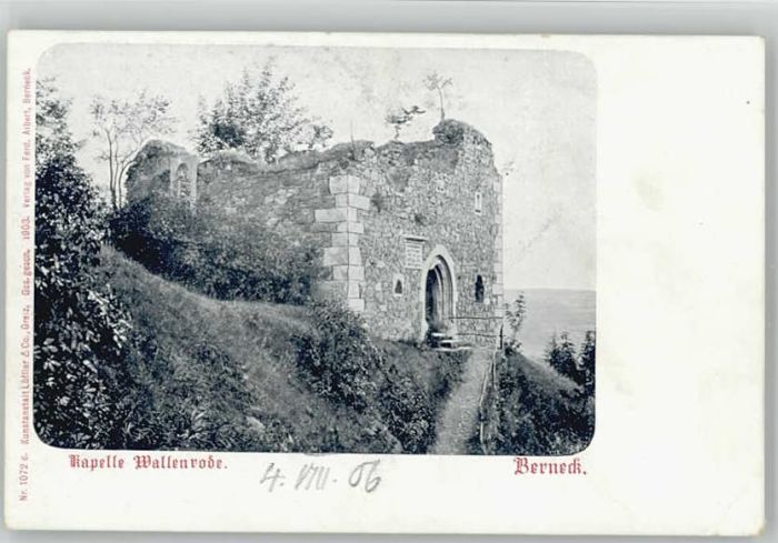 Bad Berneck Kapelle Wallenrode * 1906