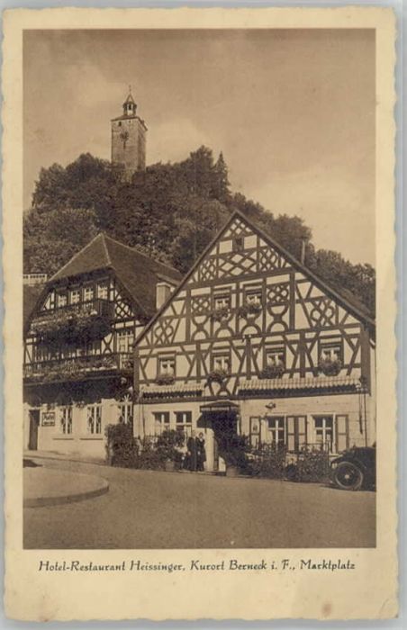 Bad Berneck Marktplatz Hotel Restaurant Heissinger
