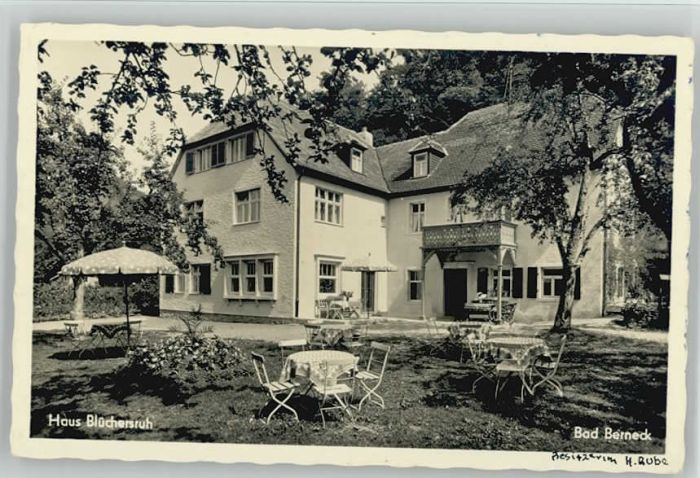Bad Berneck Haus Bluechersruh * 1940