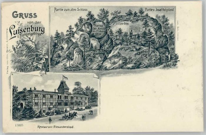 Wunsiedel Alexandersbad Restaurant * 1890-1920